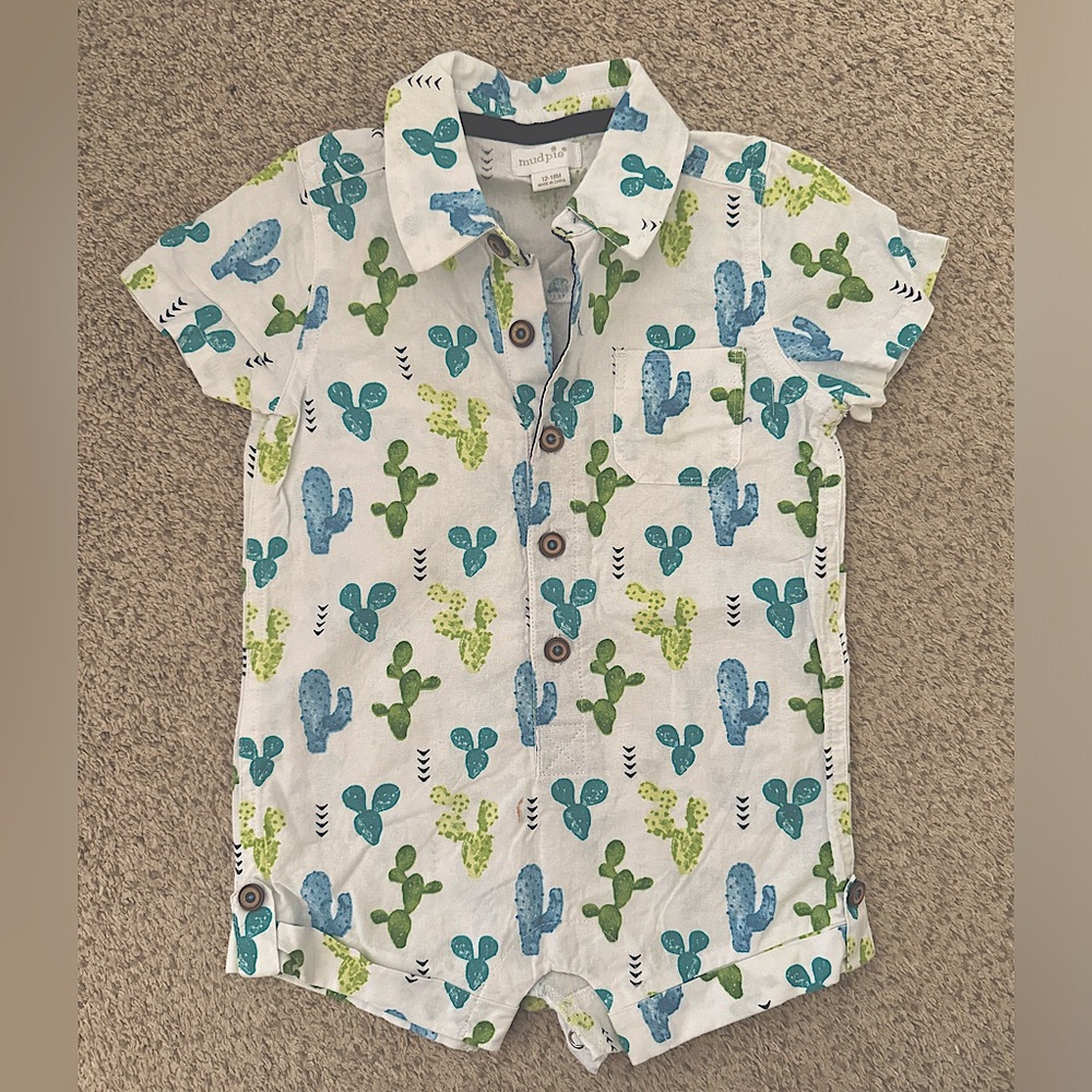 Mud Pie Cactus Shortall